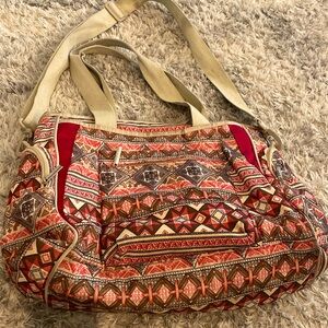 Boho diaper bag/ beach bag